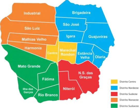 Gráfico 7. División territorial del municipio de Canoas