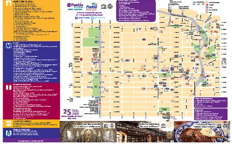 Figura 2 Mapa turístico del Municipio de Puebla en la administración 2011-2014