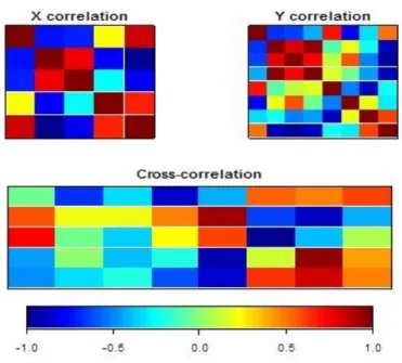 Figura 1.5: Correlaciones entre los dos grupos de variables
