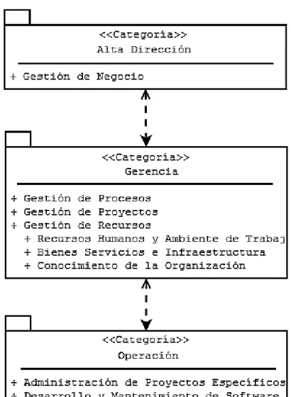 Figura 1.1 Diagrama de Categoría de procesos [1]. 