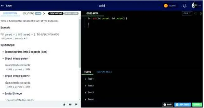 Figura 2.2. Interfaz gráfica para torneos de programación de una web 