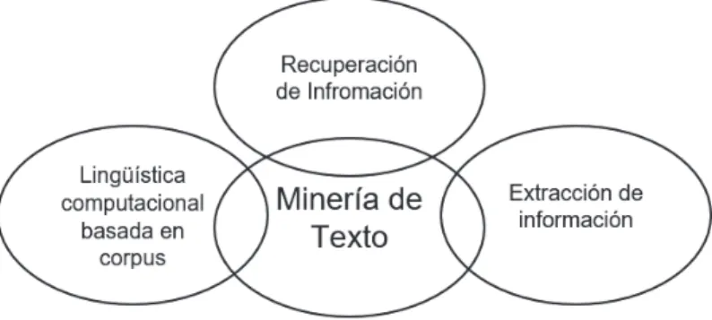 Figura 1.2 Áreas en las que se apoya la minería de texto [5]. 