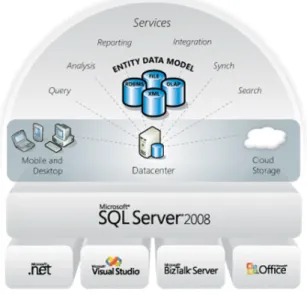 Figura 2.7. SQL Server 2008 en el contexto de desarrollo  