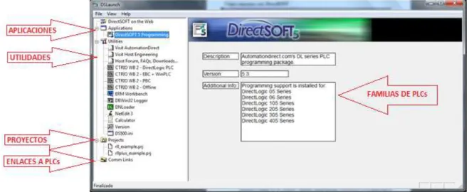Fig. 1.8 DirectSoft5 (Pantalla Principal)   