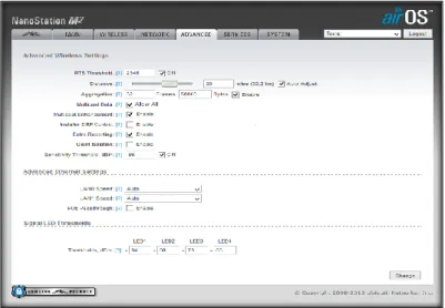 Figura 2.33 Configuración ADVANCED NanoStation M5 