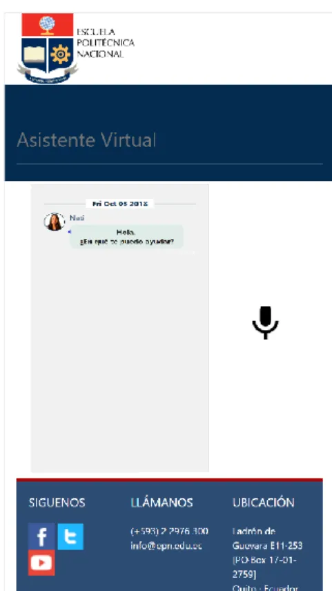 Ilustración 28 Prototipo visualización ChatBot móvil 