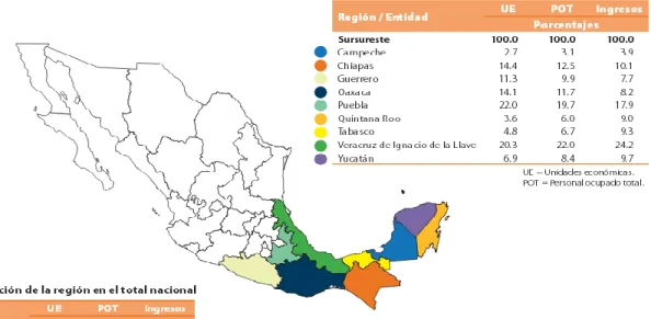 Figura 3.1 Mapa de México 