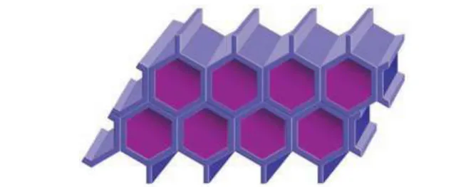 Figura 1.3 Representación de la estructura del SBA-15 (Stucky, 1994). 