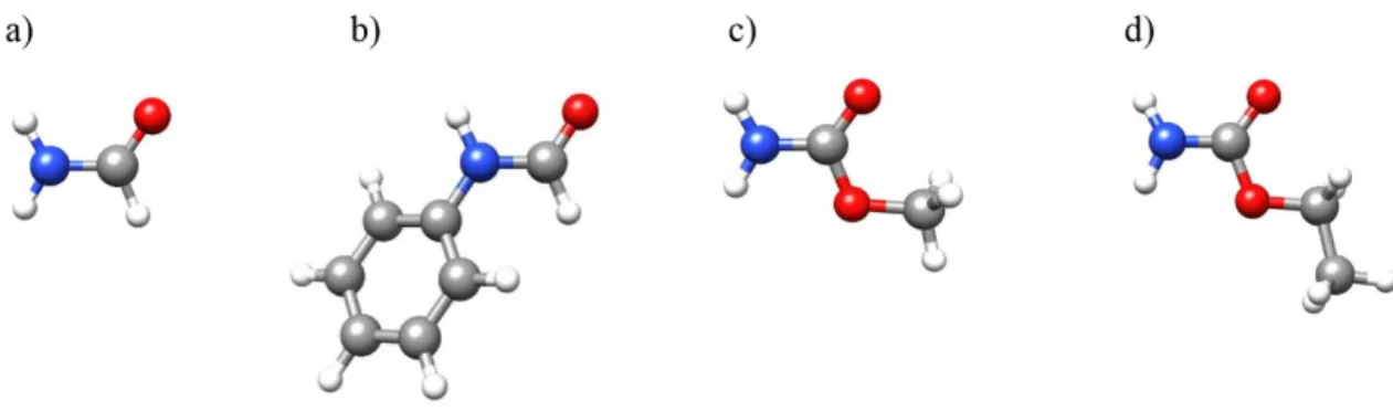 Figure  1.1.  Amides  for  which  microsolvated  complexes  have  been  studied  in  this  work