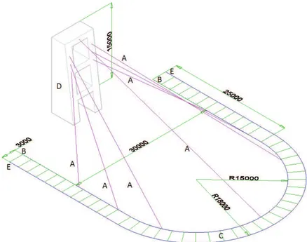 Figura 3.1: Representaci´ on esquem´ atica del mirador a dise˜ nar, vista isom´ etrica