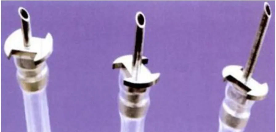 Figura 1.23Cánulas de Infusión de Largo de 2.5, 4 y 6mm [14] 