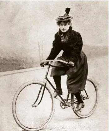 Figura 1: Mujer en bicicleta 