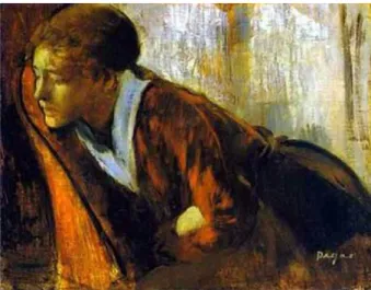 Fig. 7. Edgar Degas - Melancolía (fines de la década de 1860). 