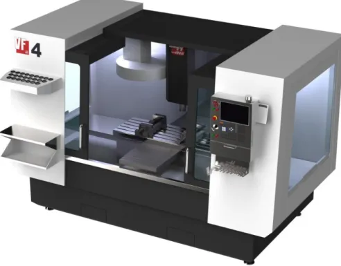 Figura 4.27. Vista isométrica del CMV Haas VF-4 renderizada en KeyShot 