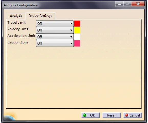 Fig. 6.37: Analysis Configuration/Device Settings 