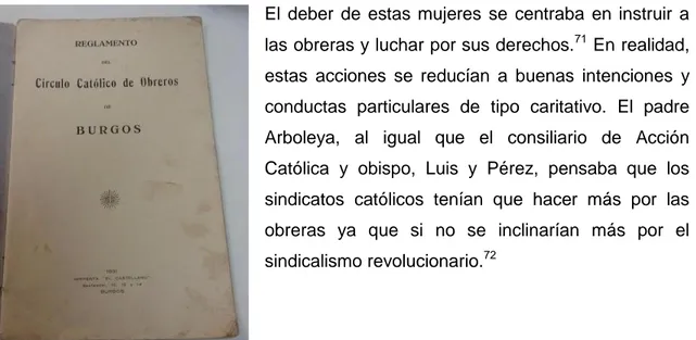 Figura 5. Reglamento del Círculo Católico de Obreros de Burgos. Fuente: Todocoleccion
