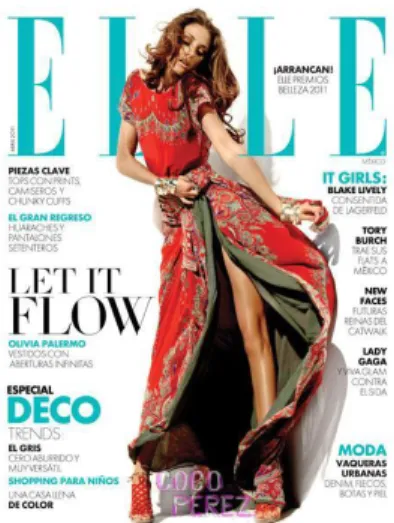 Figura 26.Olivia Palermo portada de Elle México 