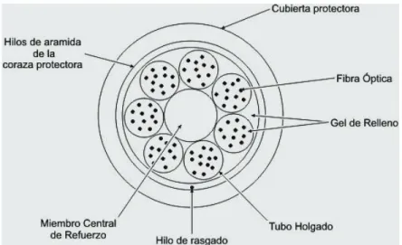Figura 1.5 Cable de tubo Holgado 4