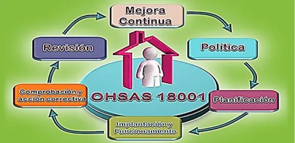 Figura 7. El modelo de la Norma OHSAS 18001:2007      Fuente: Norma OHSAS 18001:2007  