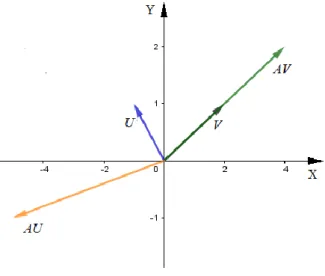 Figura 1. Interpretación geométrica de autovector y autovalor  1.1.2. Normas y número de condición 