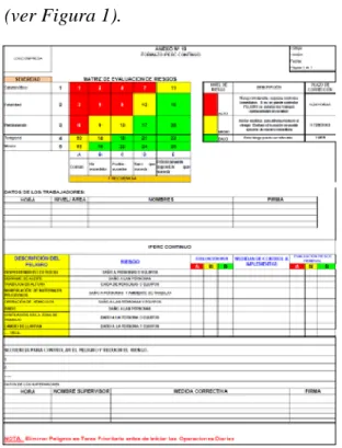 Figura 1. Formato IPERC 