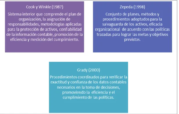 Figura 1. Definiciones de Control Interno 