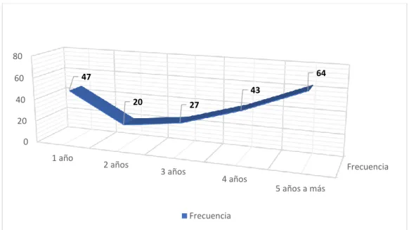 Figura 10. Años de permanencia en el programa 