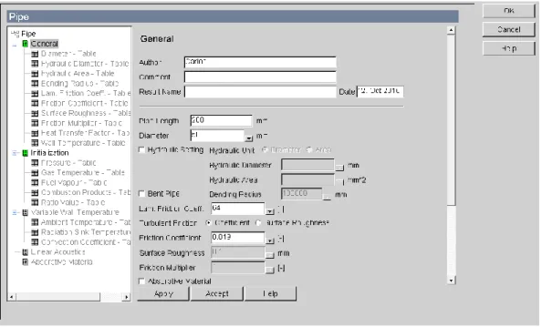 Fig. 3.9: Ventana de entrada de datos de los elementos tipo conductos.