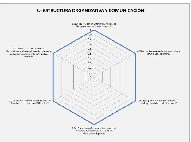 Gráfico 2. Estructura organizativa y comunicación 