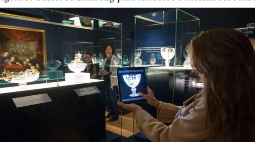 Figura 3. Tablet de Samsung para el Museo Nacional del Prado 