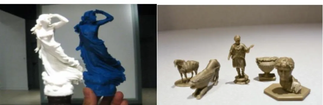 Figura 13. Ejemplos de utilización de impresiones en 3D en Museos 