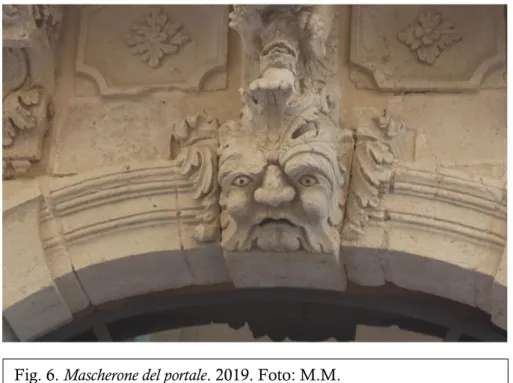 Fig. 6. Mascherone del portale. 2019. Foto: M.M. 
