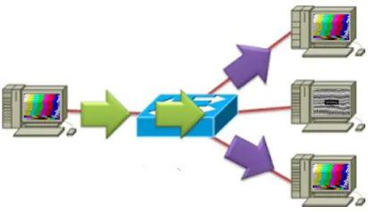 Figura 2. 8 Modo de Transmisión de Multicast  