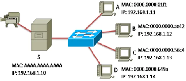 Figura 2. 10 Servidor que envía un streaming a una LAN 