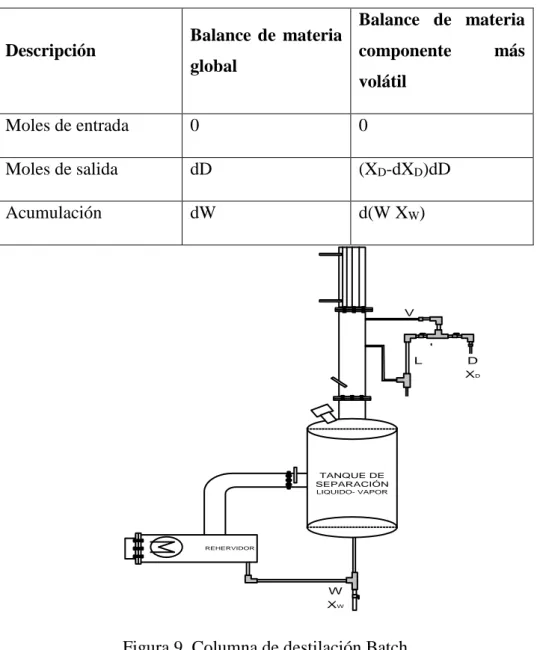 Figura 9. Columna de destilación Batch 