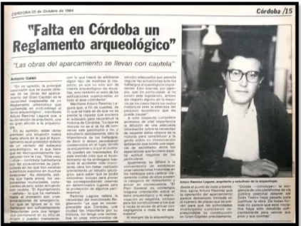 Fig. 12: Fuente: Diario Córdoba (25/10/84) 