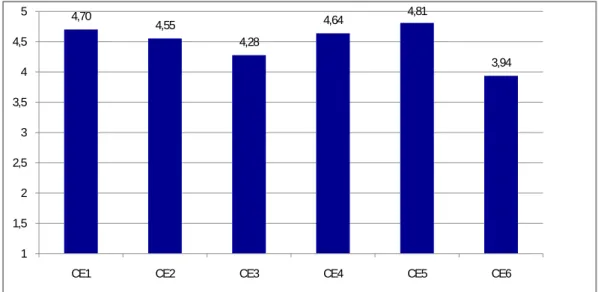 Gráfico 2: Representación gráfica de las capacidades que estructuran la competencia CE 