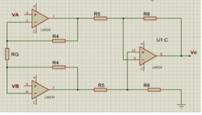 Figura 1.6: Amplificador de instrumentación. 