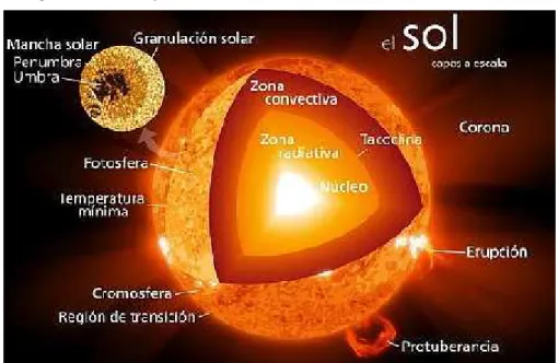 Figura 1 2.1. Esquema del sol.