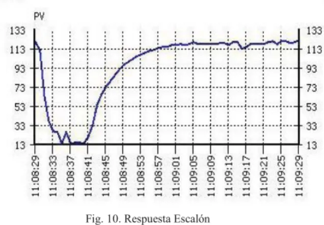 Fig. 10. Respuesta Escalón 