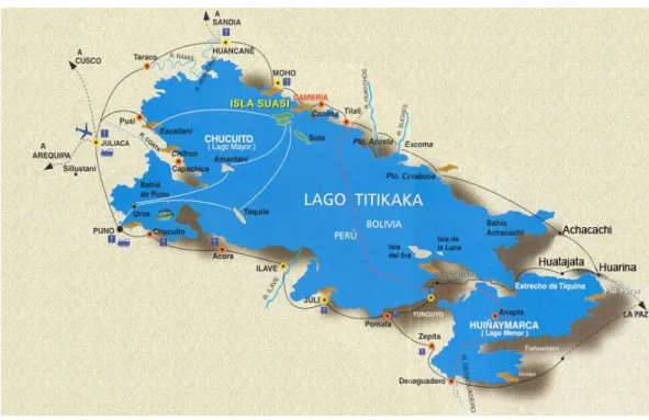 figura 1: El lago Titicaca. (PROPESCA IMARPE, 2010)