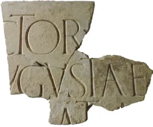 Fig. 4. Placa en pedra d’Alcover con titulus sacer  dedicado a Victoria Augusta (CIL II 2 /14, 864)