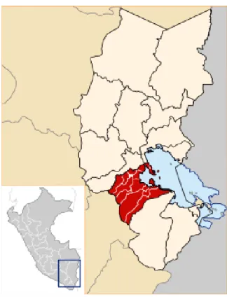 Figura 4. Mapa de la Provincia de Puno  Fuente: www.maps.com 