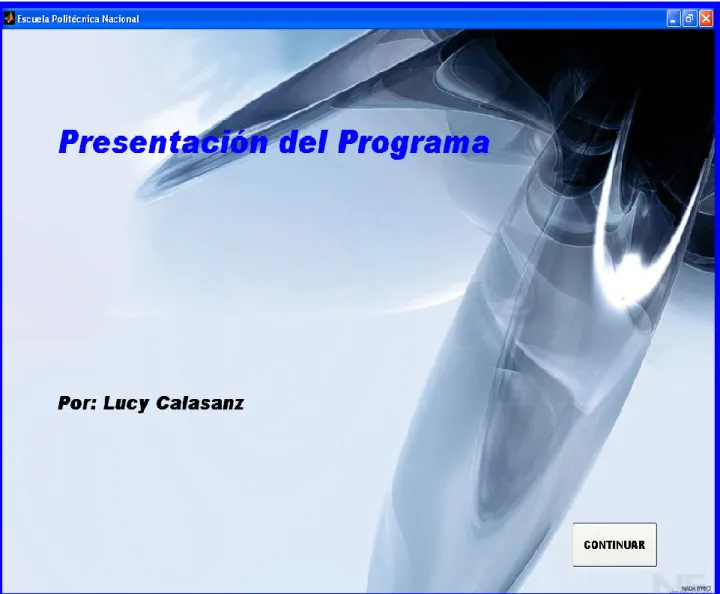 Figura 3.30. Ventana de Presentación 