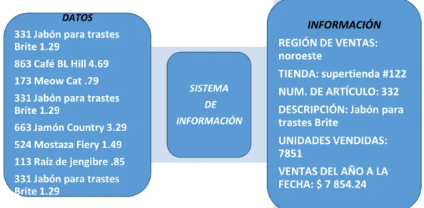 FIGURA 1 Datos e Información 