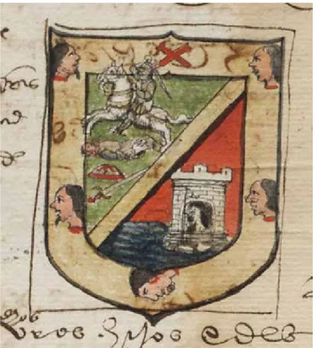 Fig. 9: Armas de Juan de Burgos (ADA-C 238-2-4)