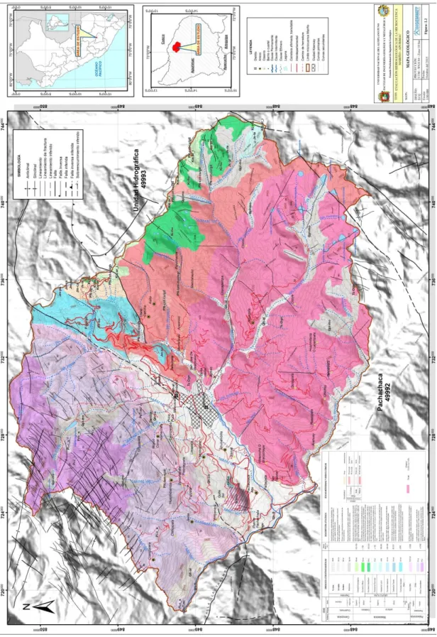 Figura 2.2. Mapa Geológico de la Microcuenca Mariño.