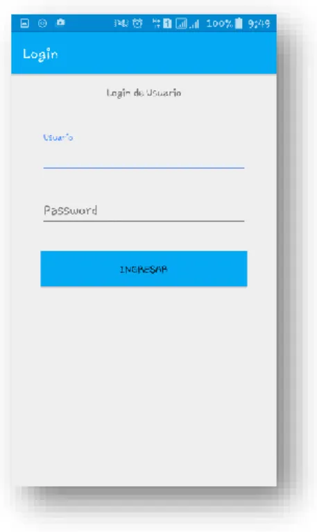 Figura 1  Login para la aplicación. Elaboración Propia 2.2.2  Algoritmo de encriptación AES  