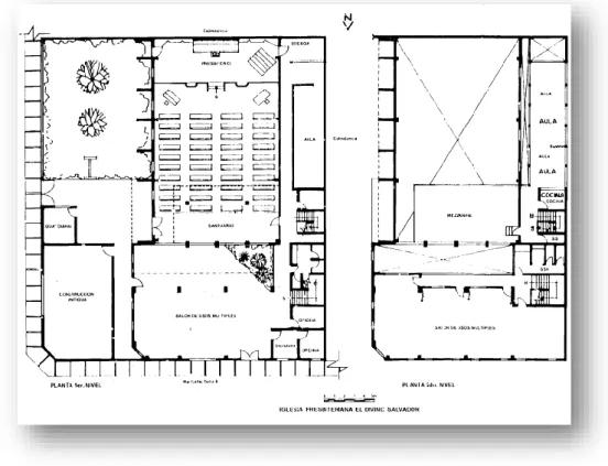 Ilustración 14 : Plano de Templo Evangélico 