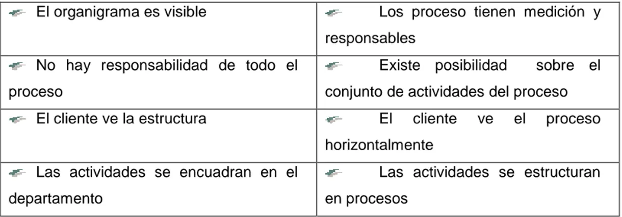 Figura 2.3 -Organización funcional y Gestión por procesos 